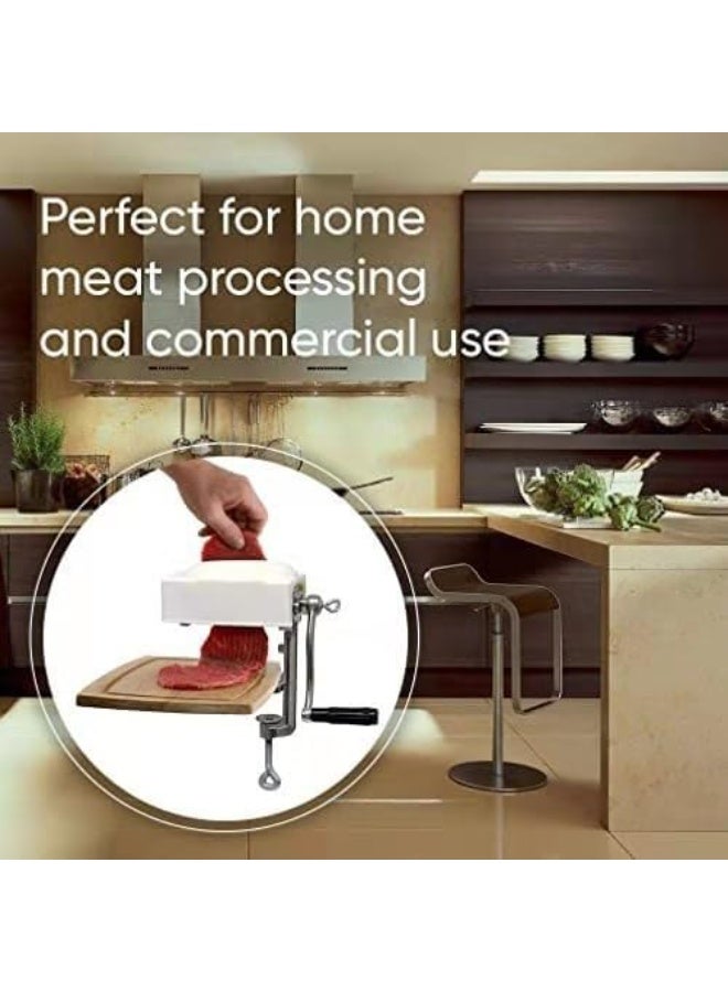 M MIAOYAN Manual Meat Tenderizer, Steak Flattener, Chicken Cutlet Flattener, Aluminum Alloy Roller-Type Meat Tenderizer, Manual Meat Processing Tools, Kitchen Meat Preparation Equipment - Image 4