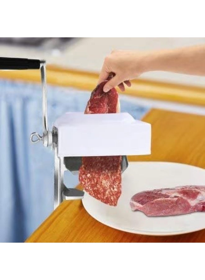 M MIAOYAN Manual Meat Tenderizer, Steak Flattener, Chicken Cutlet Flattener, Aluminum Alloy Roller-Type Meat Tenderizer, Manual Meat Processing Tools, Kitchen Meat Preparation Equipment - Image 3