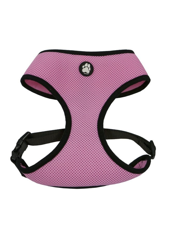 Furhaven Adjustable Padded Mesh Dog Harness - Pink, Small