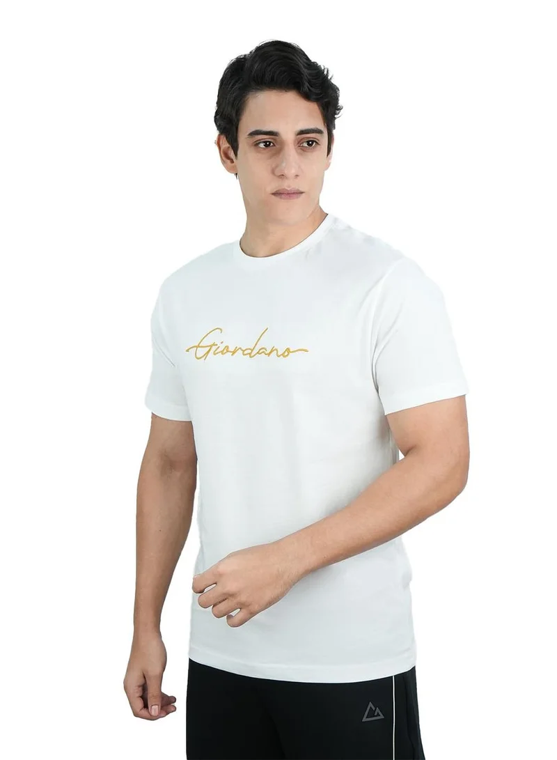 Men's Slim Fit Cotton Signature Print Tee