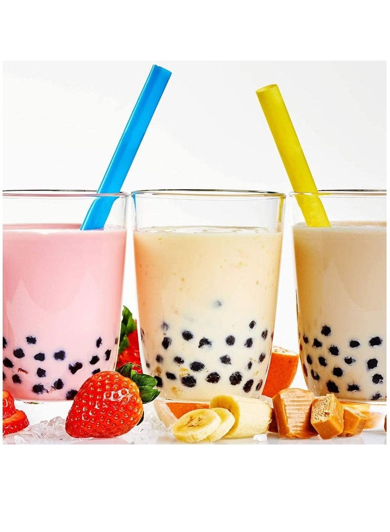 vsell24 Pack Of 100 Pieces-Disposable Plastic Straws Wide-Mouthed Large Straw Wide Straws For Milkshake And Smoothie -12Mm - Image 5