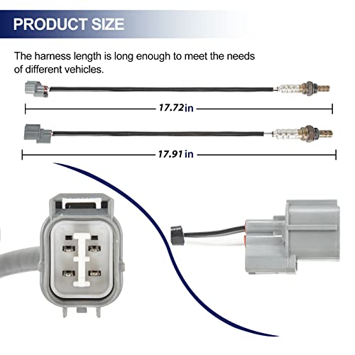 JOYOMSTW O2 Oxygen Sensor Upstream and Downstream for Honda Civic 1.6L 1999-2000, CR-V 2.0L 1997-2001, for Acura Integra 1.8L 1996-2001, Replace 234-4011 234-4098 2Pcs - Image 5