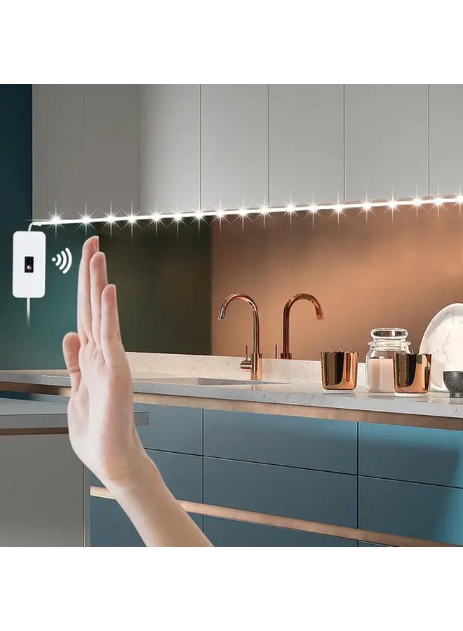 Warm White 3M USB LED Kitchen Backlight Strip With Motion Sensor Wave Control - Image 4
