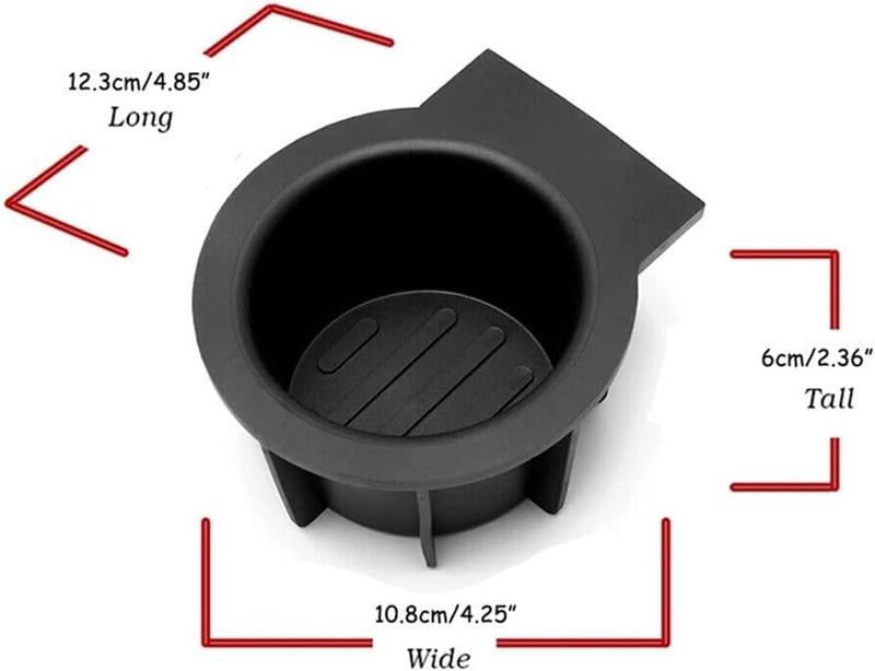 WXZOS Front Console Cup Holder Rubber Insert Liner Fit for Ford F-150 Expedition Navigator - Image 3