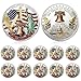 Highergo 250th Anniversary Commemorative Coins USA Eagle and Patriotic Symbols Collectible 250 Year Merchandise for Celebration Display Collectors Challenge Coin Gift10 PcsStyle 7 - Image 2