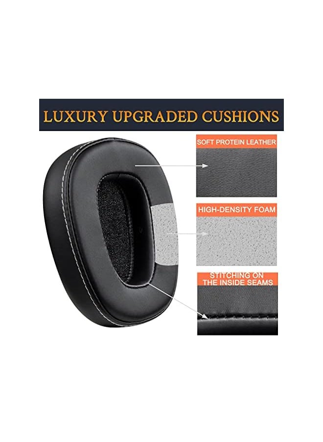 erorex Earpads Replacement For Crusher Wired Crusher 1.0 Over Ear Headphones Do Not Fit Crusher 2.0 360 Anc Evo Wireless Hesh Ear Pads Cushions With Noise Isolation Foam Black  - Image 4