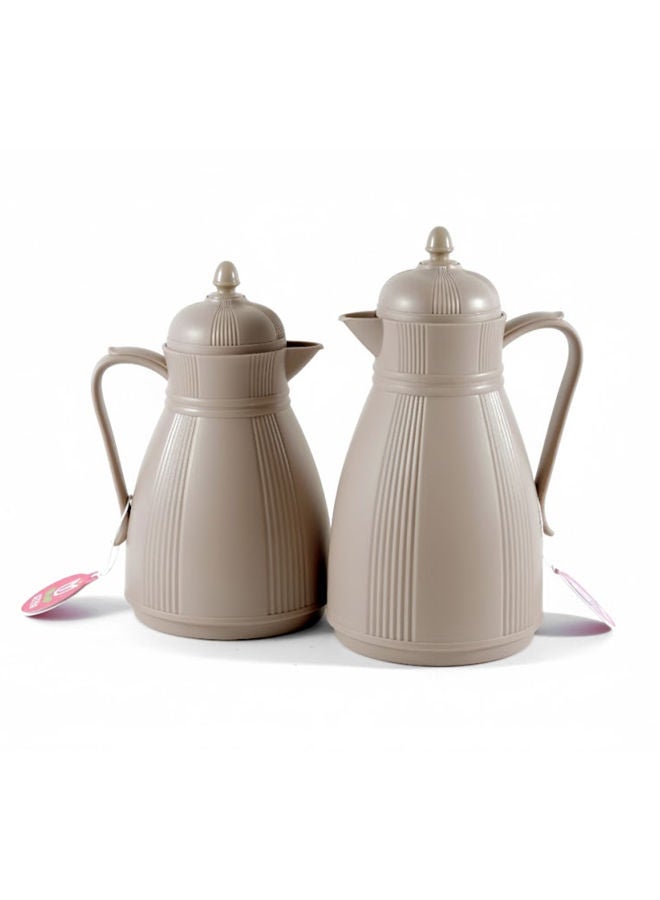 REEM 2-Piece Tea/Coffee Flask Set 0.7L & 1L MilkCoffee - Image 2