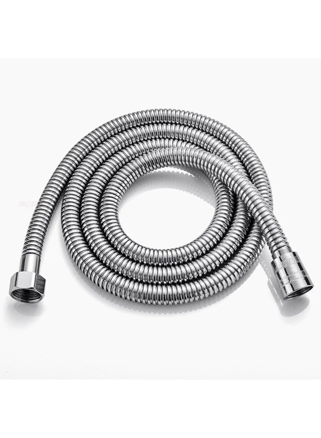 خرطوم دش يدوي من الفولاذ المقاوم للصدأ 2M مع إدراج النحاس والمكسر أنبوب استبدال رأس دش مرن وطويل - Image 1