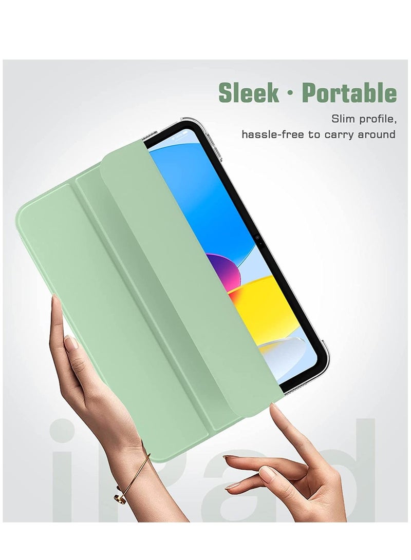 جراب iPad 10.2 لجهاز iPad 9th Generation 2021 iPad 8th Generation 2020 iPad 7th Generation 2019 Slim Stand Hard Back Shell Smart Cover Case for iPad 10.2 inch Auto Wake Sleep Green - Image 4