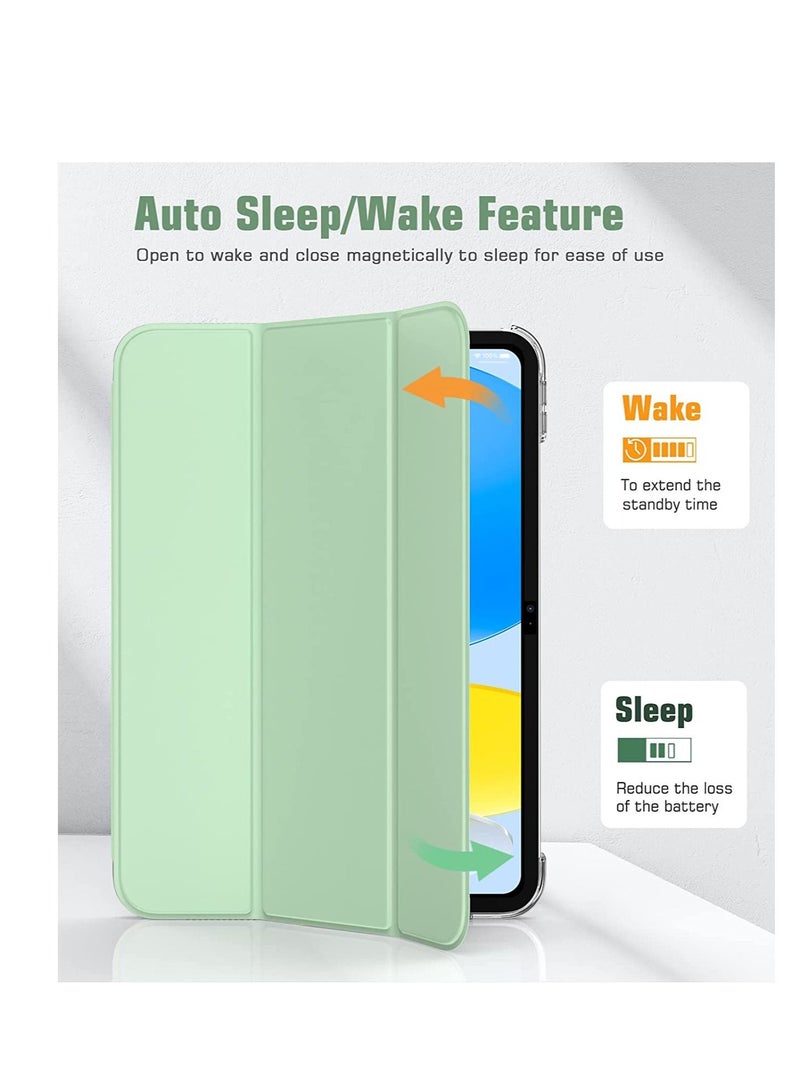 جراب iPad 10.2 لجهاز iPad 9th Generation 2021 iPad 8th Generation 2020 iPad 7th Generation 2019 Slim Stand Hard Back Shell Smart Cover Case for iPad 10.2 inch Auto Wake Sleep Green - Image 3