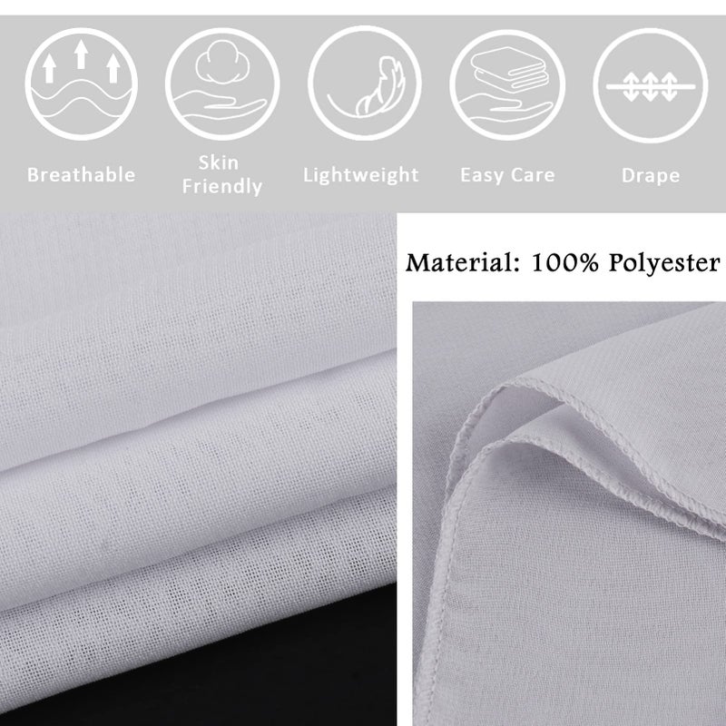 Ladiery Chiffon Shawl Wraps for Women Evening Dresses, Elegant Soft Sheer Shawls for formal dressy Bride Wedding Silver - Image 4