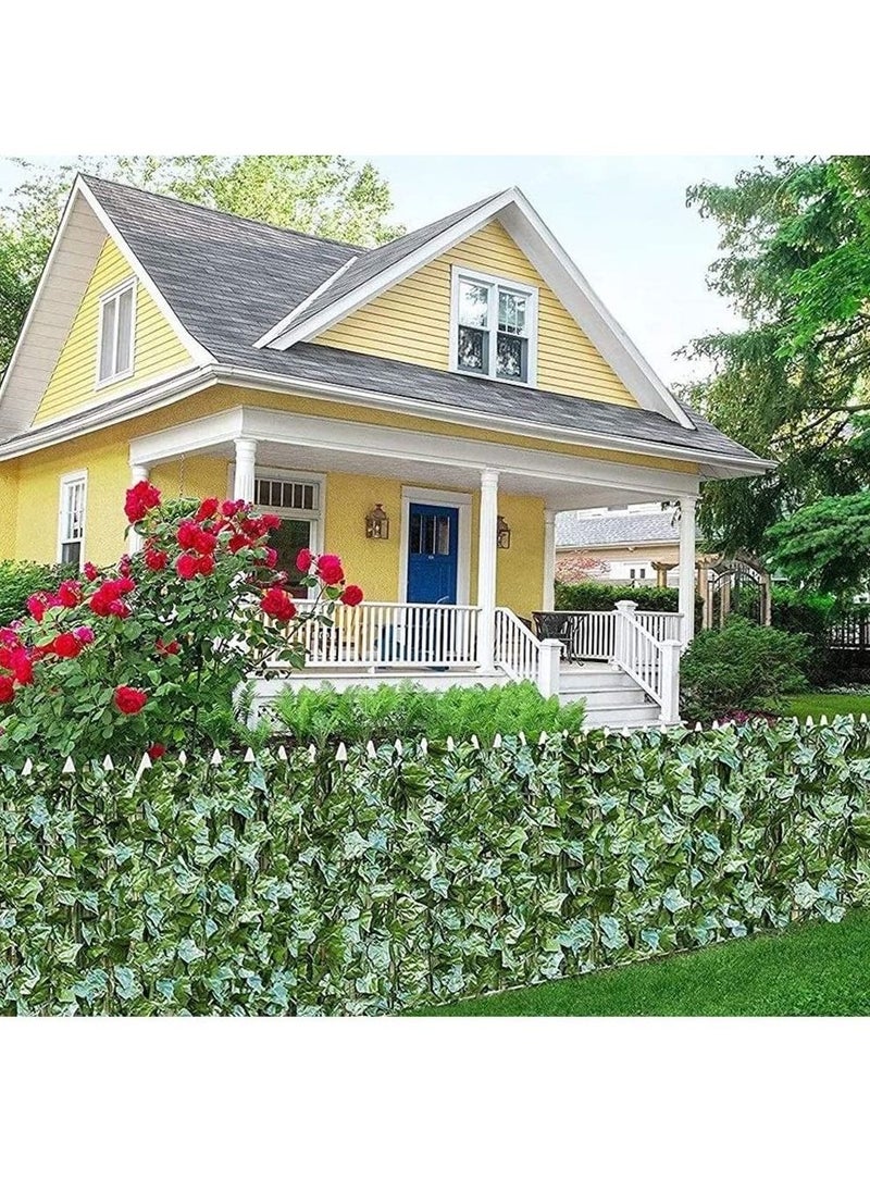 LINGWEI Artificial Wall Grass Fake Faux Hedge Privacy Fence Wall Screen Leaf and Vine Decoration for Outdoor Garden Home Decor 100x100cm  - Image 4