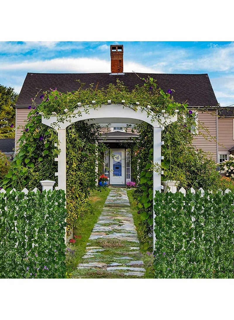 LINGWEI Artificial Wall Grass Fake Faux Hedge Privacy Fence Wall Screen Leaf and Vine Decoration for Outdoor Garden Home Decor 100x100cm  - Image 3