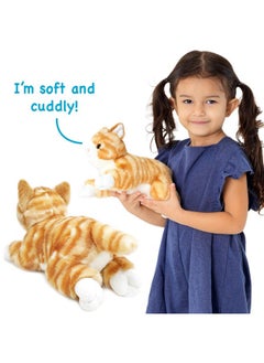 فياهارت القطة تامار البرتقالية | دمية محشوة على شكل حيوان بطول 10 بوصات | من إنتاج شركة Tigerhart Toys  - Image 4