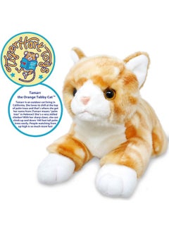 فياهارت القطة تامار البرتقالية | دمية محشوة على شكل حيوان بطول 10 بوصات | من إنتاج شركة Tigerhart Toys  - Image 3