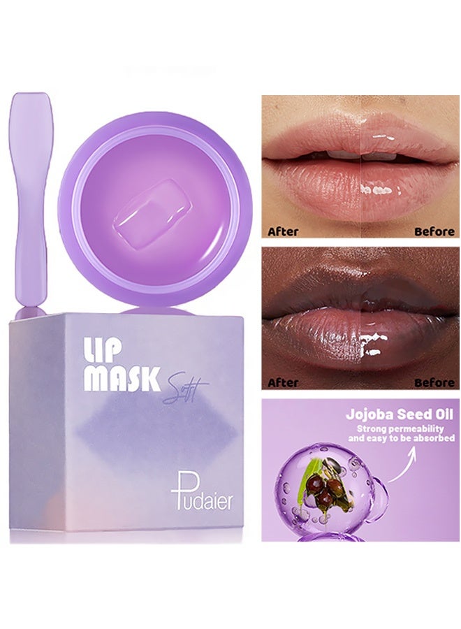 pudaier Lip mask for exfoliation, to fade lip lines, and to moisturize and hydrate. Lip balm for moisturizing, repairing and protecting lips 10g - Image 1