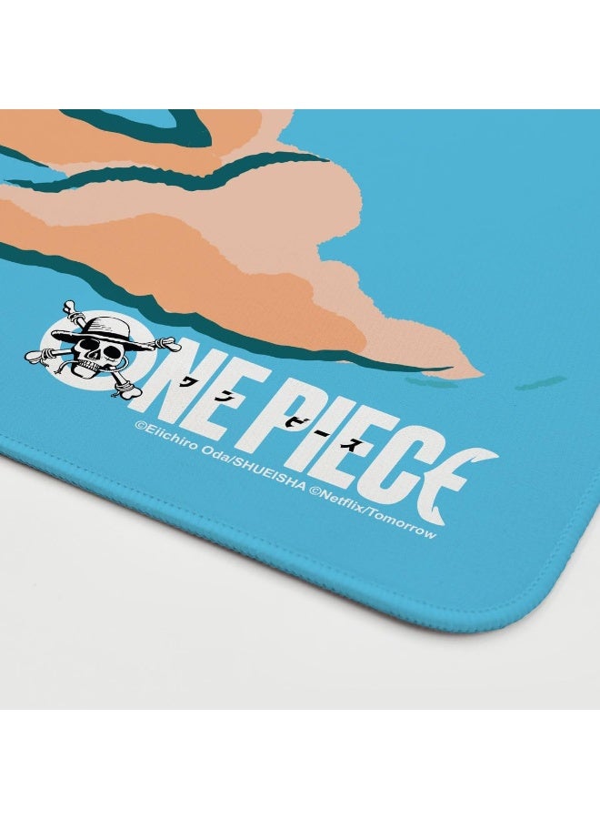 Gamertek XXL Gaming Desk Mat – Nami Edition, 900 × 400mm Extended Mouse Pad, Stitched Edges, Anti-Slip Rubber Base - Image 2