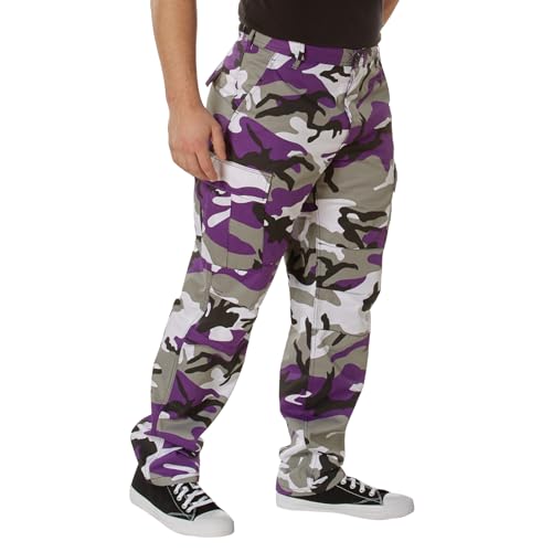 Rothco Color Camo Tactical BDU Pants - Rugged Outdoor Hiking Cargos Uniform Pant (US, Alpha, Medium, Regular, Regular, Ultra Violet Camo) - Image 3