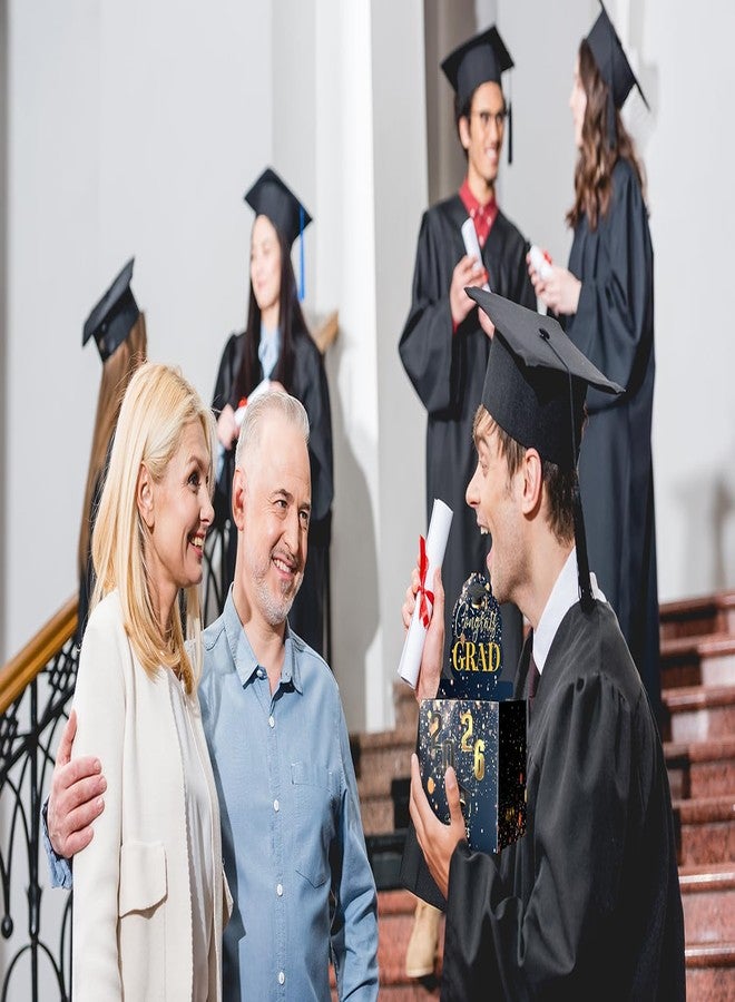 Linelglobal 2026 Graduation Box for Cash Gift, Pull Out Money Box for Boy Girl, Congrat Grad Surprise Funny Black Gold - Image 5