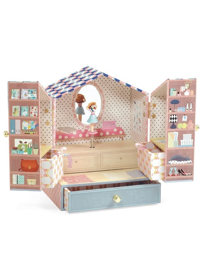 DJECO DJECO Musical Jewelry Box for Kids - Treasure Boxes Unicorn Dream -Storage for Necklace, Bracelets, Rings, Earrings, Small Toys, Decorations, Keepsake & Trinkets - Safe for Ages 6+ Boys & Girls  - Image 1