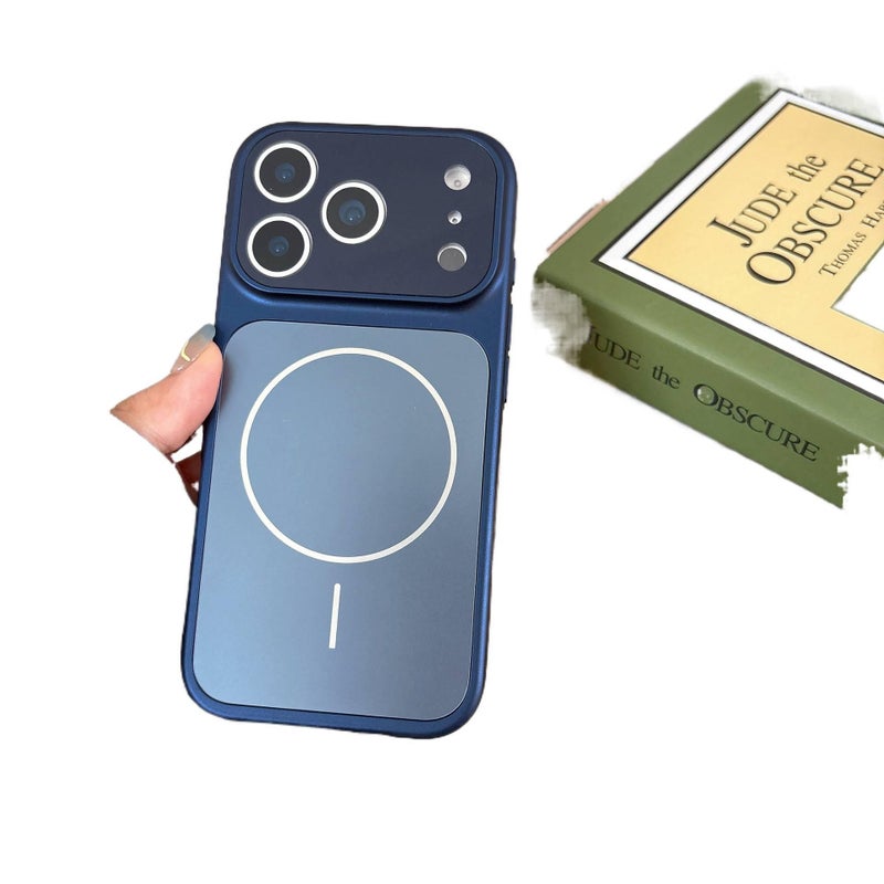 Acrylic MagSafe Case for iPhone 11 with Shockproof and Drop Protection plus Shockproof plus Strong Magnetic plus Full Coverage in Navy Blue - Image 4