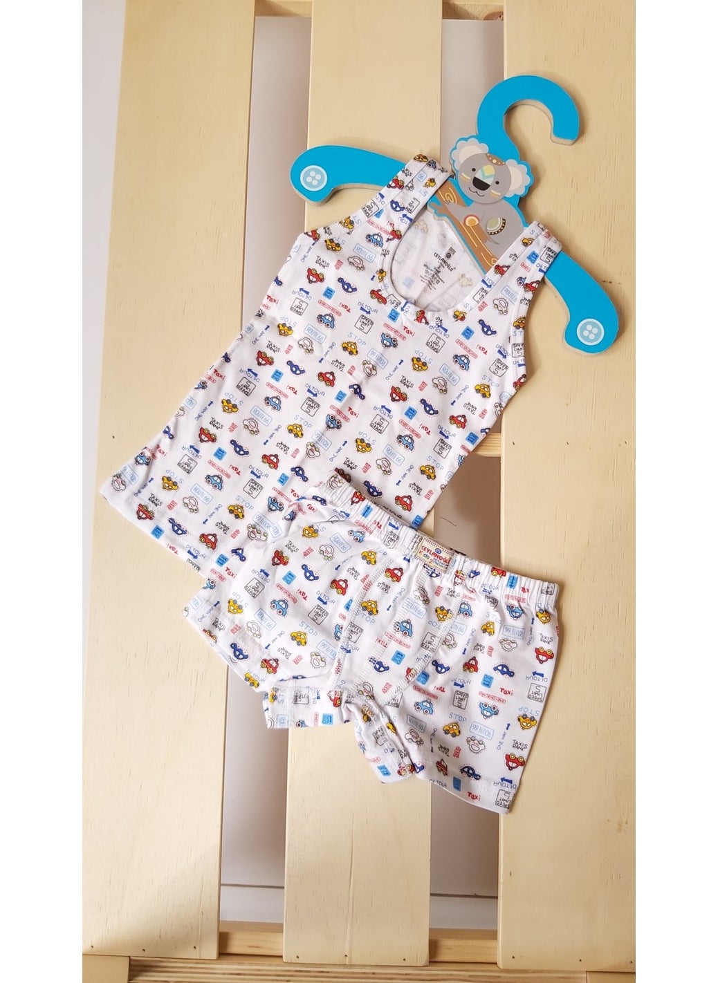Ceylanoğlu Boy's Undershirt & Boxer 3-Piece Set  - Image 5