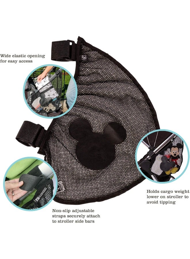 جي إل تشيلدريس شبكة تخزين عربة الأطفال من ديزني بيبي بواسطة ج.ل. تشيلدريس، منظم عربة الأطفال، ميكي أسود - Image 2