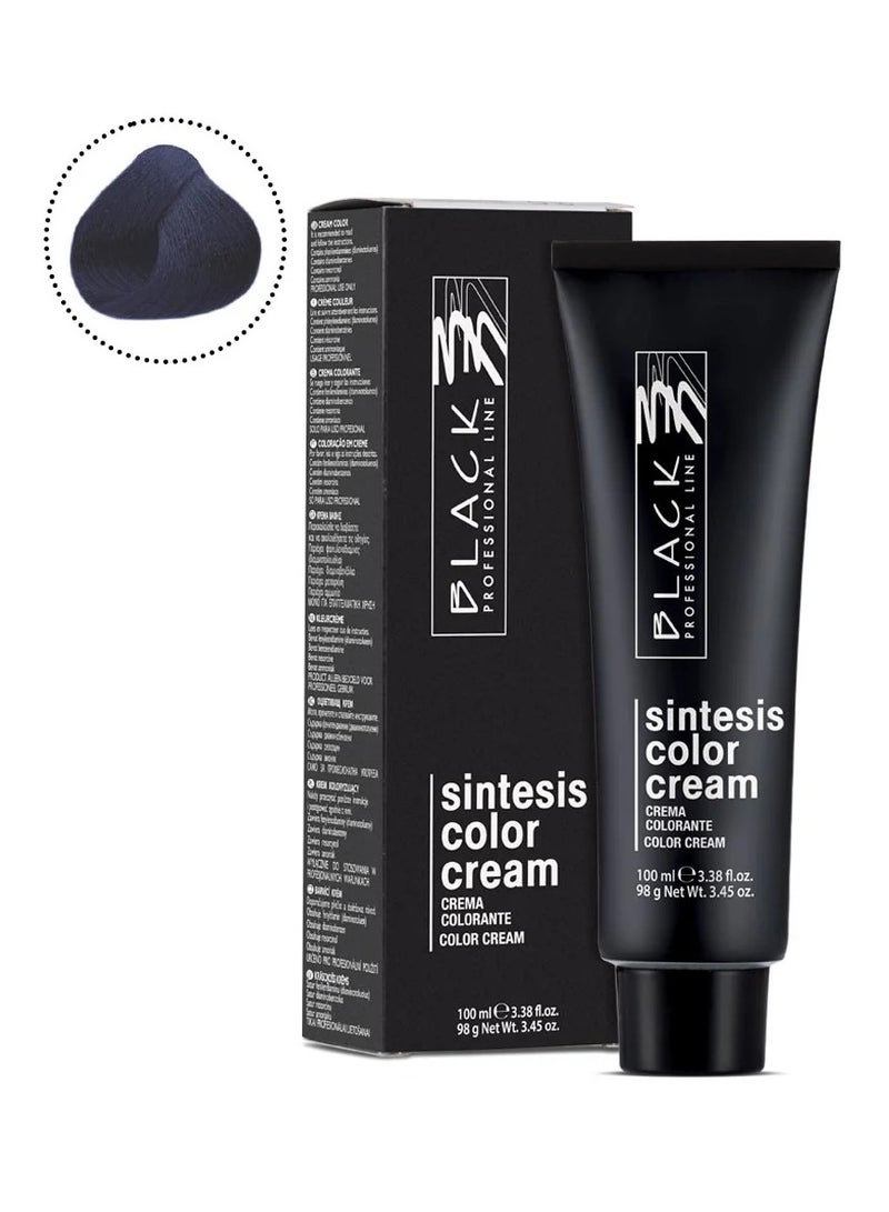 BLACK PROFESSIONAL LINE Black Professional Sintesis Cream Blue Black 1.11 - Permanent Hair Colour with Intense Depth - Image 1