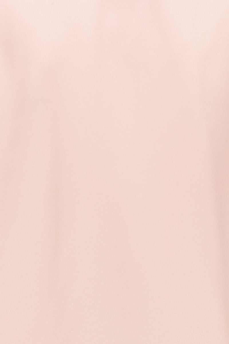 Material Girl Women 2 Pieces Plain Long Sleeve Shirt With Pants Sleepwear Set, Pink - Image 5