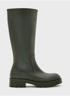 Chunky Rubberised Rain Boots