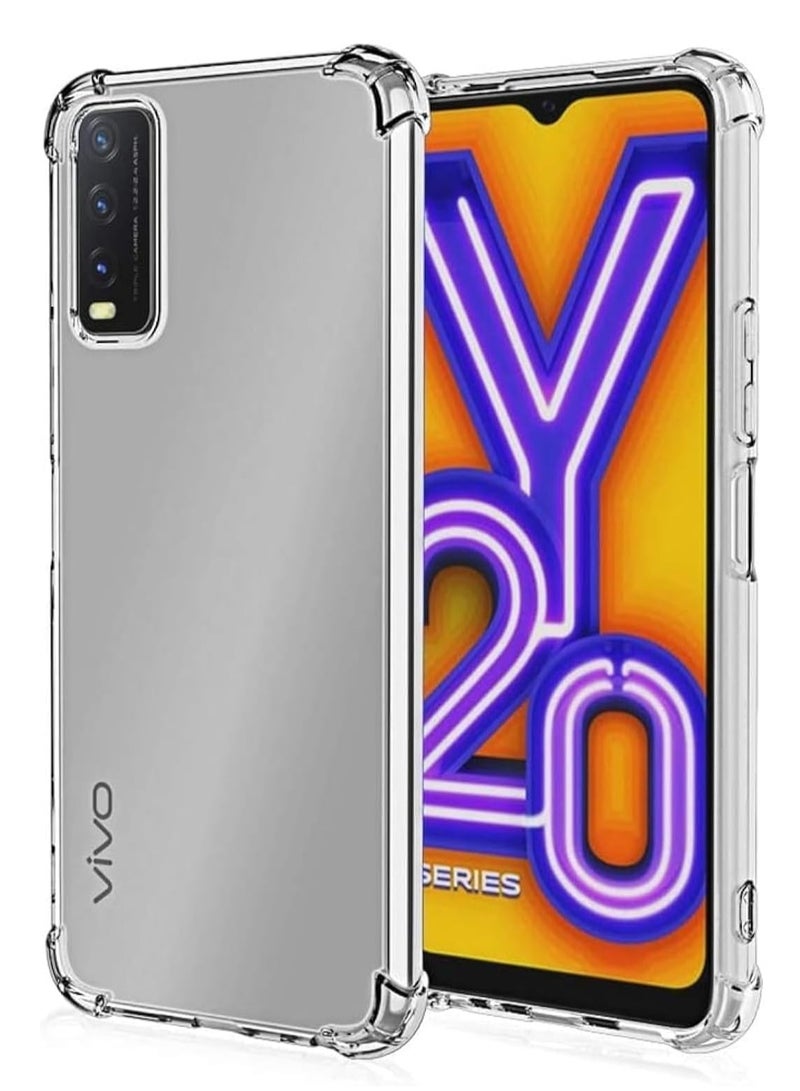 JAJEEK New Bumper Case Compatible With VIVO Y20 – Soft TPU Silicone Clear Transparent Case Cover – Shockproof, Durable Protection for Your Smartphone - Image 1