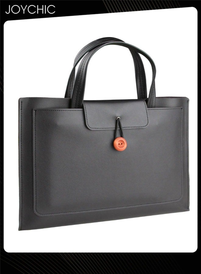 Joychic Laptop Tote Bag for Women and Men Waterproof Faux Leather Computer Bags Business Office Work Bag Briefcase with multi-pockets Suitable for 15.6/16 Inch Laptop  - Image 1