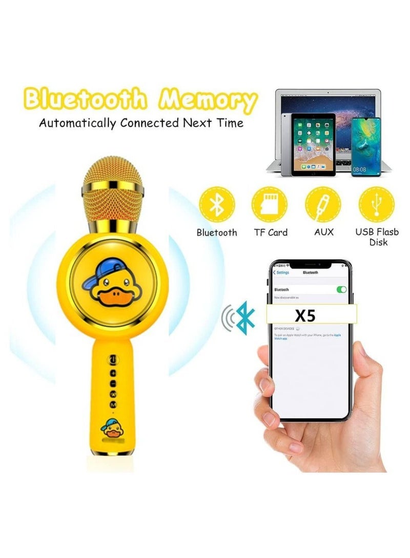 Kids Karaoke Microphone for Girls and Boys, Wireless Handheld Toddler Singing Microphone, Portable Children Mic Speaker with Voice Changer, Birthday Party Gifts - Image 2