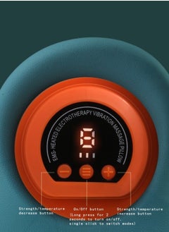 EzzySo Neck Massager Rechargeable Portable Massage Pillow Low-Frequency Pulse Massage Technology Constant Temperature Hot Compress Function For Pain Relief Deep Tissue  - Image 4