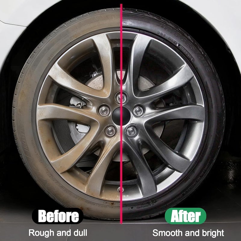 Dexspoeny أداة تطبيق ملمع الإطارات Flow Tire Shine، أداة قابلة لإعادة الاستخدام لتزيين إطارات السيارات والشاحنات، وسادة تطبيق ملمع الإطارات بدون قطرات وبدون خطوط، وسادة إسفنجية رغوية لتفاصيل السيارة مناسبة لجميع أنواع ملمعات وجلات الإطارات (اللون الأسود + الأخضر) - Image 4