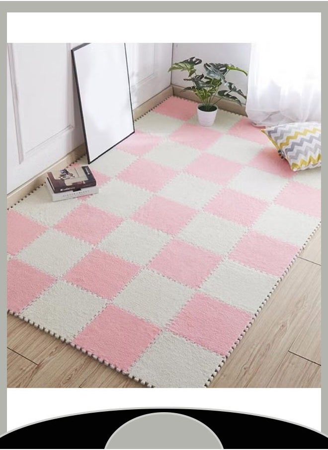 30 X 30 cm EVA Foam Puzzle Mat 12PCS Long Carpet Soft Plush Pile Rug Pads for Home Kids Bedroom Floor Decorative Mats (White&Camel) - pzsku/Z7D2FF4FE25FC6D9E1712Z/45/_/1727168282/e2002093-8ce4-4035-9a6c-0af7c779884f