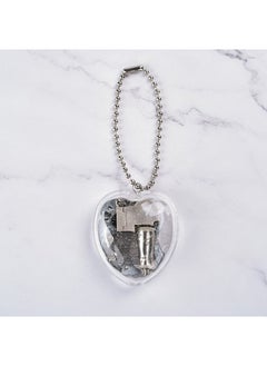 Generic Korean Creative Heart Music Box Keychain Transparent color 