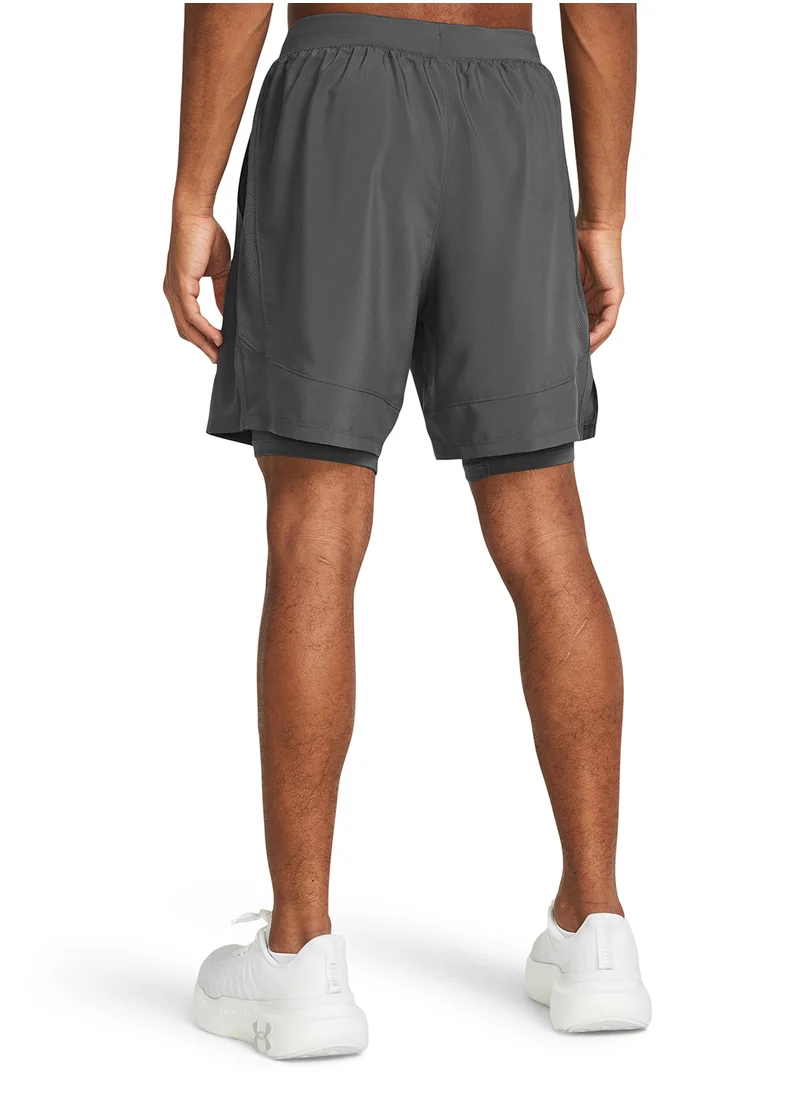 اندر ارمور Launch 7'' 2-In-1 Shorts