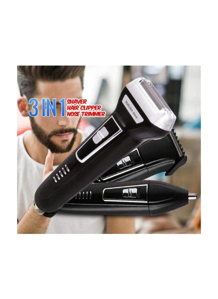 YOKO Yoko 3 in 1 Electric Razor Men Beard Trimmer Rechargeable Waterproof Shaver Professional Cordless Hair Clippers Nose Hair Trimmer Grooming Set  - Image 4