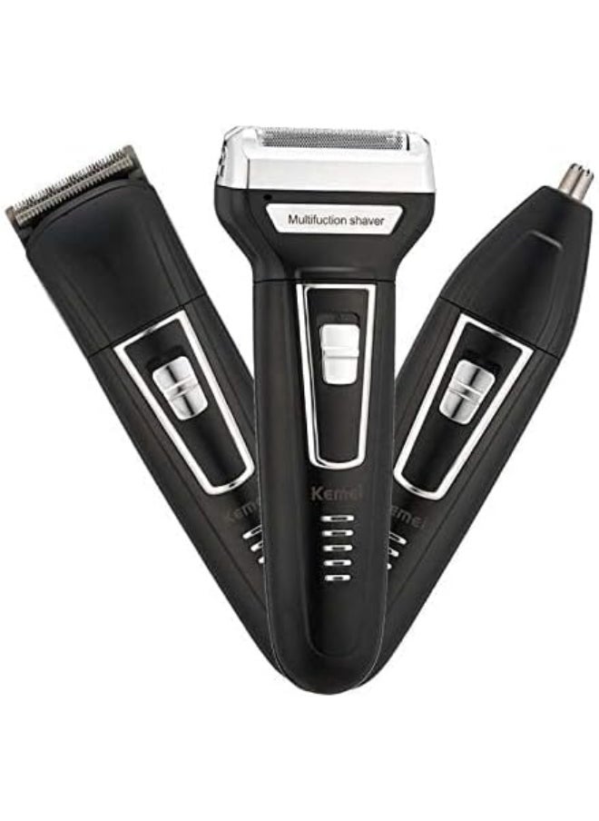 YOKO Yoko 3 in 1 Electric Razor Men Beard Trimmer Rechargeable Waterproof Shaver Professional Cordless Hair Clippers Nose Hair Trimmer Grooming Set  - Image 1