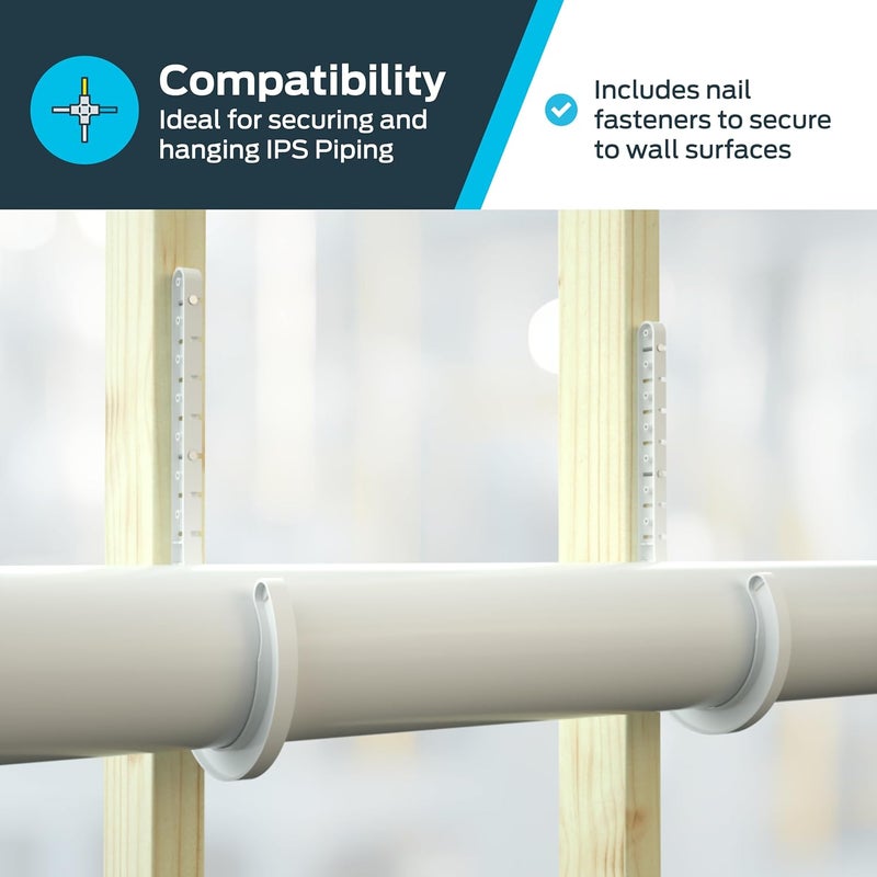 Holdrite 4 inch IPS J-Hook Pipe Hanger, 25 Pack, Pipe Support, P-JHOOK400DWV - Image 2