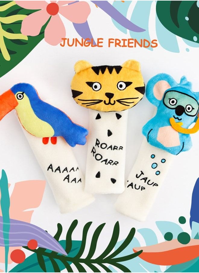 Milk & Moo Jungle Seat Belt Cover Set for Kids  - Image 3