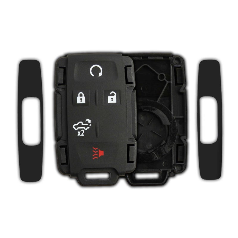 KeylessOption Remote Key Fob Shell 5bth Lift Gate Case for Chevrolet Silverado GMC Sierra (M3N-32337200, 84209236) - Image 1