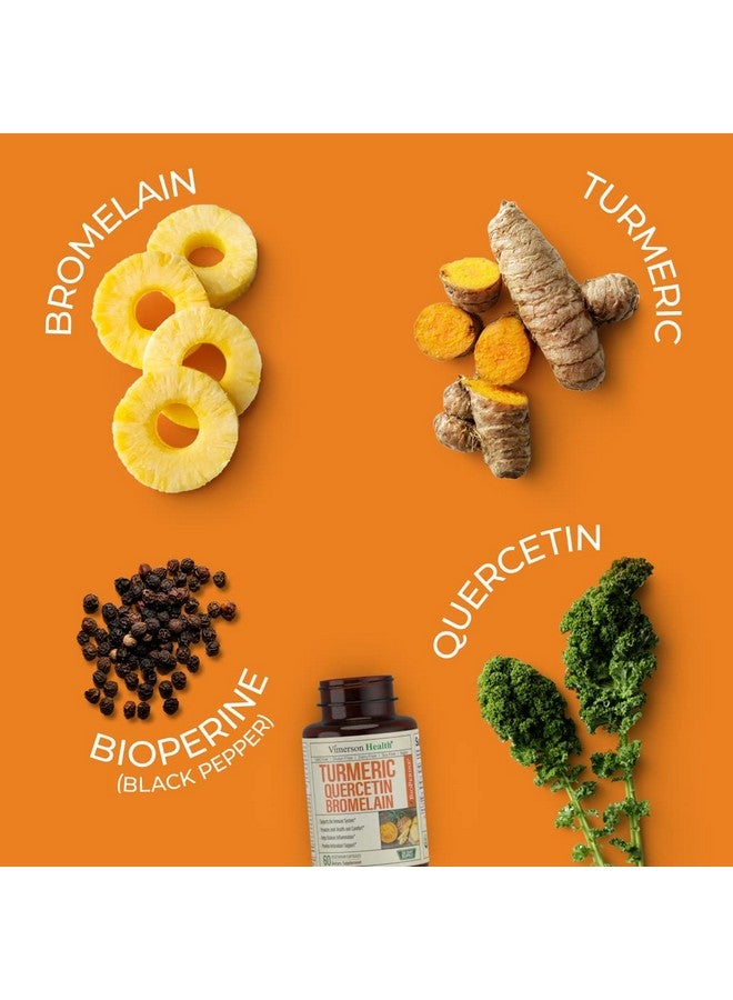 Vimerson Health Turmeric Curcumin With Black Pepper Quercetin & Bromelain. Tumeric Quercetin & Bromelain Supplement For Immune Support. Joint Support Supplement With Bioperine & Organic Turmeric. 60 Vegan Capsules - Image 5
