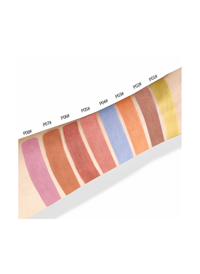 Eyeshadow Matte, 8 Pack Liquid Eyeshadow Matte, Cream To Powder, Finish Bright High Pigmented Blendable All-day Wear Eye Shadow, Smudge-Proof Eyeshadow, Waterproof Quick-Dry Eyeshadow Set for Women - Image 3