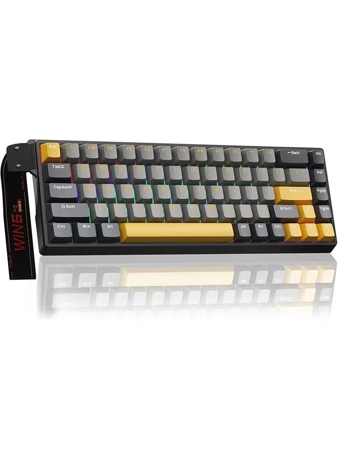 AULA WIN68 HE MAX - Hall Effect Gaming Keyboard with Magnetic Switch, Adjustable Actuation Fast Trigger Mode, 8KHz Polling Rate, RGB Backlit Wired Mechanical Gaming Keyboard 60 Percent Compact DesignAULA WIN68 HE MAX - Hall Effect Gaming Keyboard with Magnetic Switch, Adjustable Actuation Fast Trigger Mode, 8KHz Polling Rate, RGB Backlit Wired Mechanical Gaming Keyboard 60 Percent Compact Design - Image 1