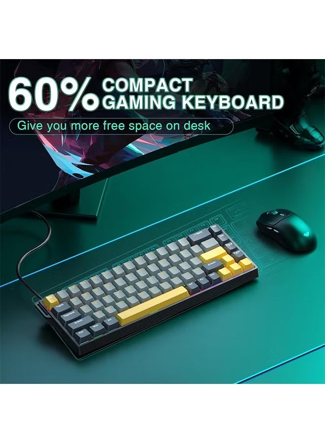 AULA WIN68 HE MAX - Hall Effect Gaming Keyboard with Magnetic Switch, Adjustable Actuation Fast Trigger Mode, 8KHz Polling Rate, RGB Backlit Wired Mechanical Gaming Keyboard 60 Percent Compact DesignAULA WIN68 HE MAX - Hall Effect Gaming Keyboard with Magnetic Switch, Adjustable Actuation Fast Trigger Mode, 8KHz Polling Rate, RGB Backlit Wired Mechanical Gaming Keyboard 60 Percent Compact Design - Image 3