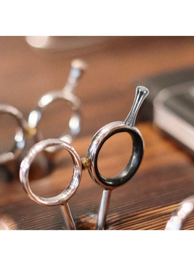 POPETPOP - POPETPOP 6 Pcs Hair Scissors Finger Tangs Stainless Steel Pet Scissor Finger Rests Hair Clipper Tangs Scissor Parts for Hair Cutting Scissors Pet Shears Silver - Image 1