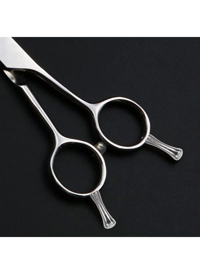 POPETPOP - POPETPOP 6 Pcs Hair Scissors Finger Tangs Stainless Steel Pet Scissor Finger Rests Hair Clipper Tangs Scissor Parts for Hair Cutting Scissors Pet Shears Silver - Image 1