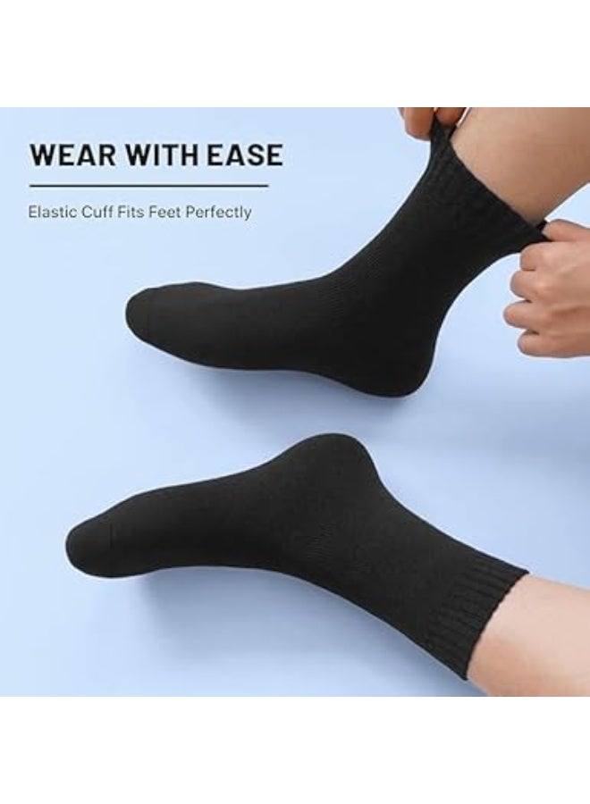 Men’s Wool Socks, Thick Winter Wool Design for Hiking, Warm and Breathable, Set of 5 Pairs. - Image 2